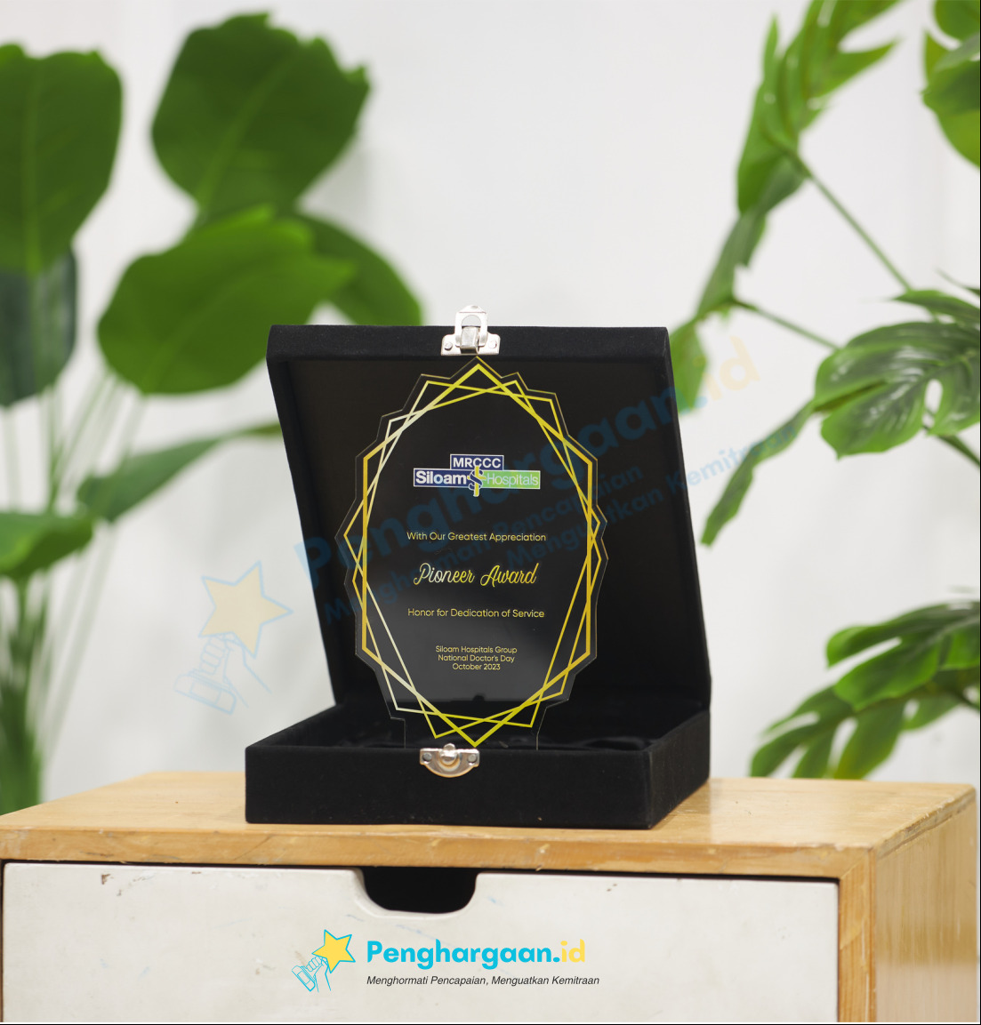 plakat apresiasi pioneer award mrccc siloam hospitals