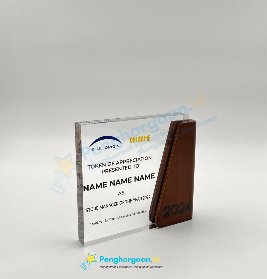 plakat apresiasi perusahaan oh some - akrilik express 103